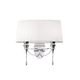 M1340/S  Lucca Crystal Switched Wall Lamp 2 Light
